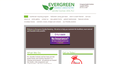 Desktop Screenshot of evergreenfamilydentistry.com