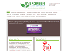 Tablet Screenshot of evergreenfamilydentistry.com